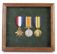 A WWI 1914-15 medal trio for the East Yorkshire Regiment Condition Report: Not