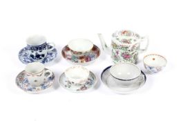 A group of Chinese porcelain, Kangxi dynasty and later.