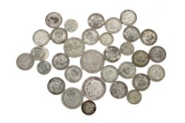 A collection of 20th century silver coins