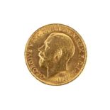 A George V gold Sovereign. Dated 1913.