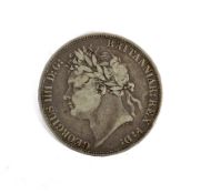 An 1822 Tertio crown coin