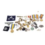 An assortment of militaria.