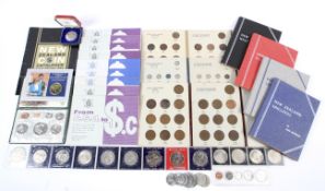 A large collection of mainly New Zealand coins.