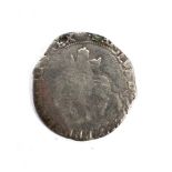 A Charles I half crown coin with mint mark Sun.