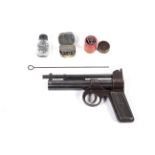 A mid-20th century Webley Junior air pistol, .177, with ammunition, etc.