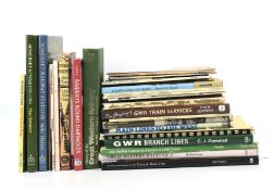 A collection of railway books. Including 'The Heyday of GWR Train Services' by P.W.B.