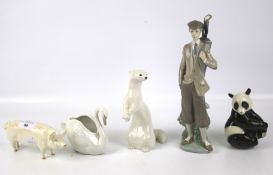 An assortment of 20th century porcelain figures.