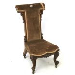 A 19th century prayer chair.