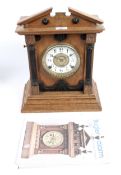 A Fattorini & Sons, Bradford Automatic Alarm mantel clock.