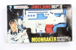A vintage Lone Star James Bond Moonraker space gun toy.