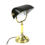 A vintage desk lamp.