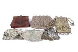 Six 20th century ladies vintage handbags.