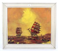 George Richard Deakins (1911-1982), Maritime Scene, oil on board.
