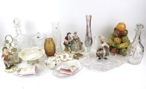 A collection of mixed 20th century glassware and ceramics.