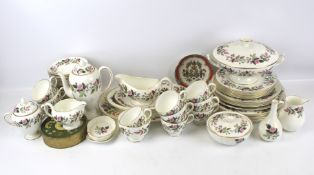 A Wedgwood tea and dinner service in the 'Hathaway Rose' pattern.
