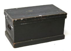A 20th century pine blanket box.