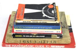 A small selection of photography books. Including 'The Hamlyn Basic Guide to Photography', etc.