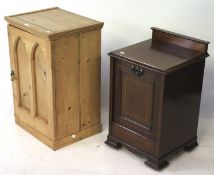 Two small wooden cupboards.