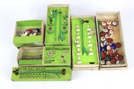 A collection of vintage Subbuteo Table Soccer boxed items. Including Corner Kicker #C.
