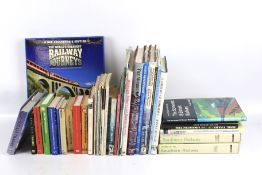A collection of railway books.