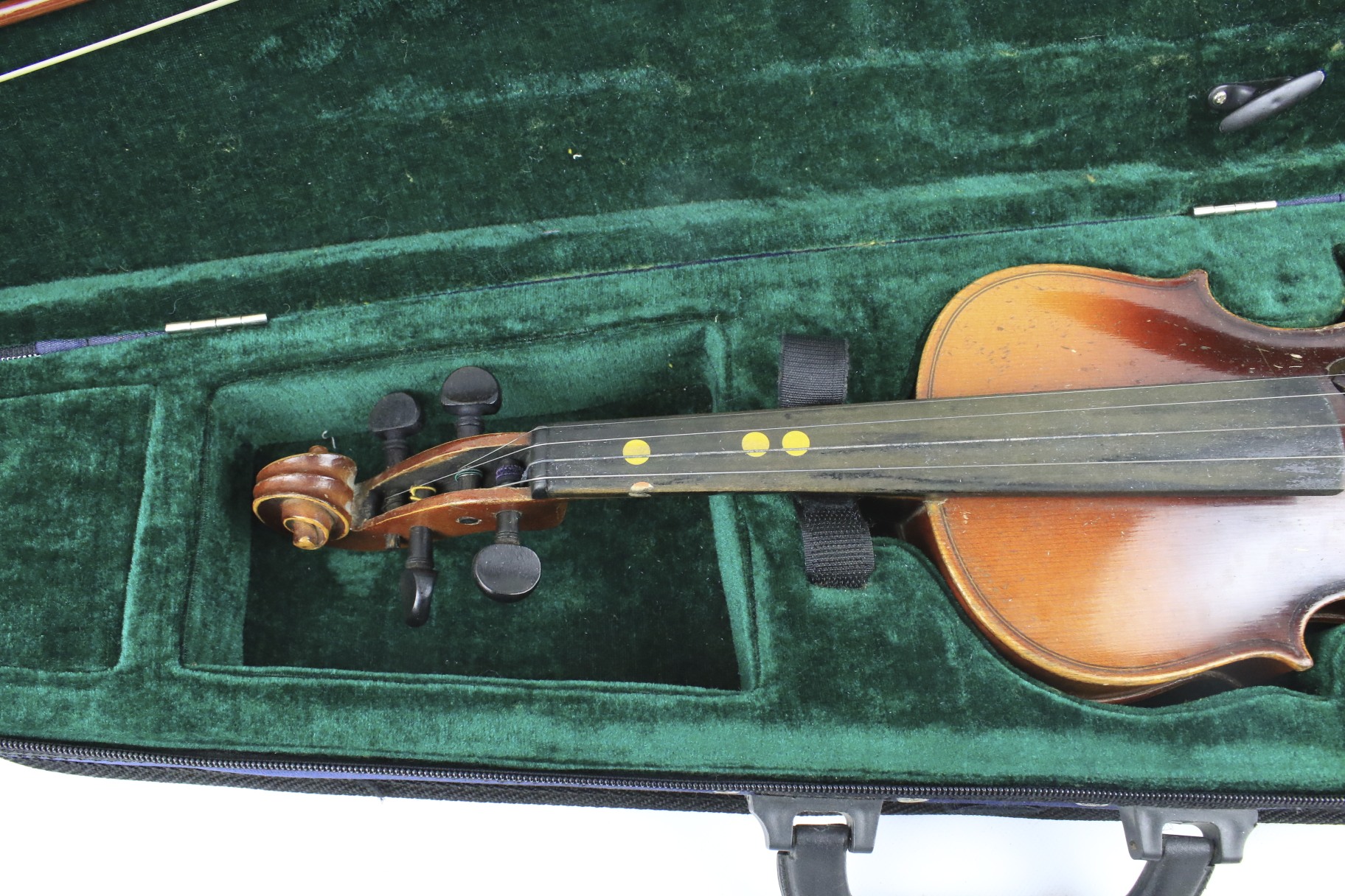 A French violin and bow. - Image 2 of 2