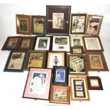 A collection of early 20th century and some later reproduction advertising posters.