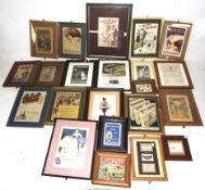 A collection of early 20th century and some later reproduction advertising posters.