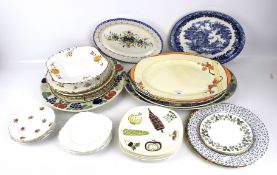 A large quantity of 20th century and later ceramic plates.