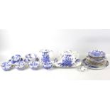 A Royal Worcester four-piece tea service in the 'Dragon' pattern.