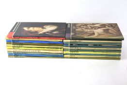 A collection of 'Great Artists Collection' books. Featuring Renoir, Michel Angelo, Turner, etc.