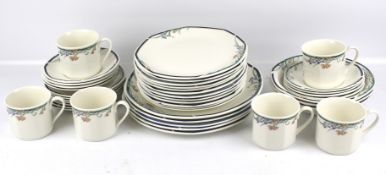 A six piece Royal Doulton tea and dinner service in the 'Juno' pattern.