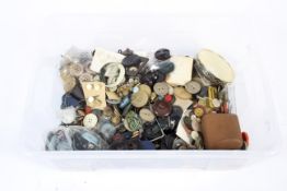 A collection of vintage buttons.