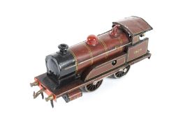 A Hornby O gauge locomotive. 0-4-0, LMS livery no.