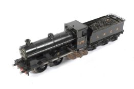 0 gauge LNER 0-6-0 3072 locomotive with tender.