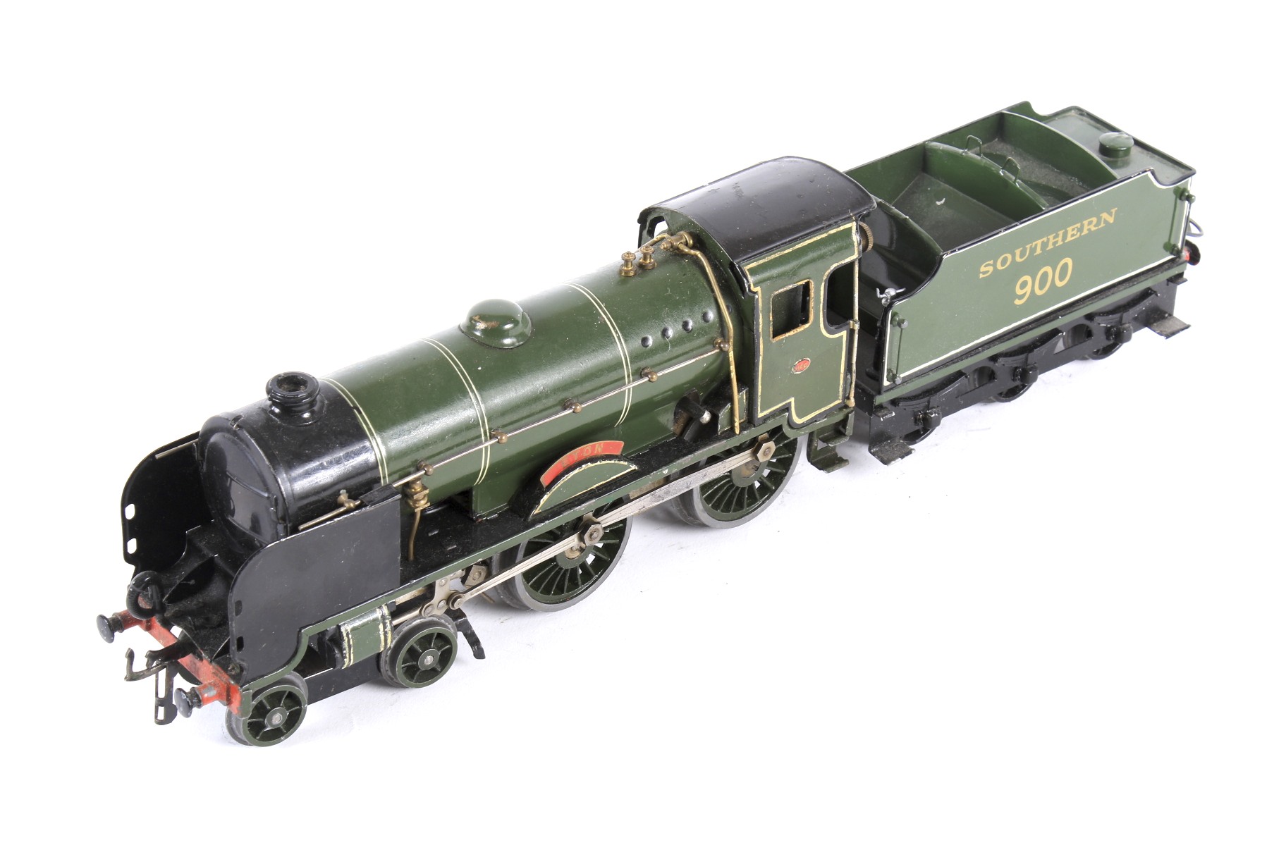 A Hornby O gauge tinplate clockwork 'Schools' class 'Eton' locomotive and tender.