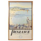 A mid-century GWR Penzance in the Duchy of Cornwall travel poster.