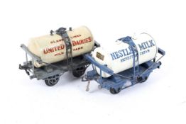 Two Hornby O gauge rolling stock wagons.