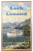 A mid-century Loch Lomond British Railways travel poster.