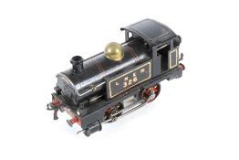 A Hornby O gauge clockwork tinplate locomotive. 0-4-0, LNER livery, no.