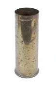 A British army 105mm shell case, dated 1