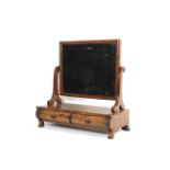A Victorian mahogany dressing table mirr