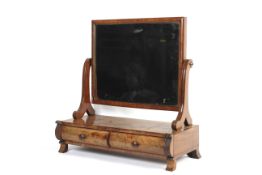 A Victorian mahogany dressing table mirr