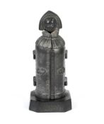 A pewter miniature model of an Iron Maid