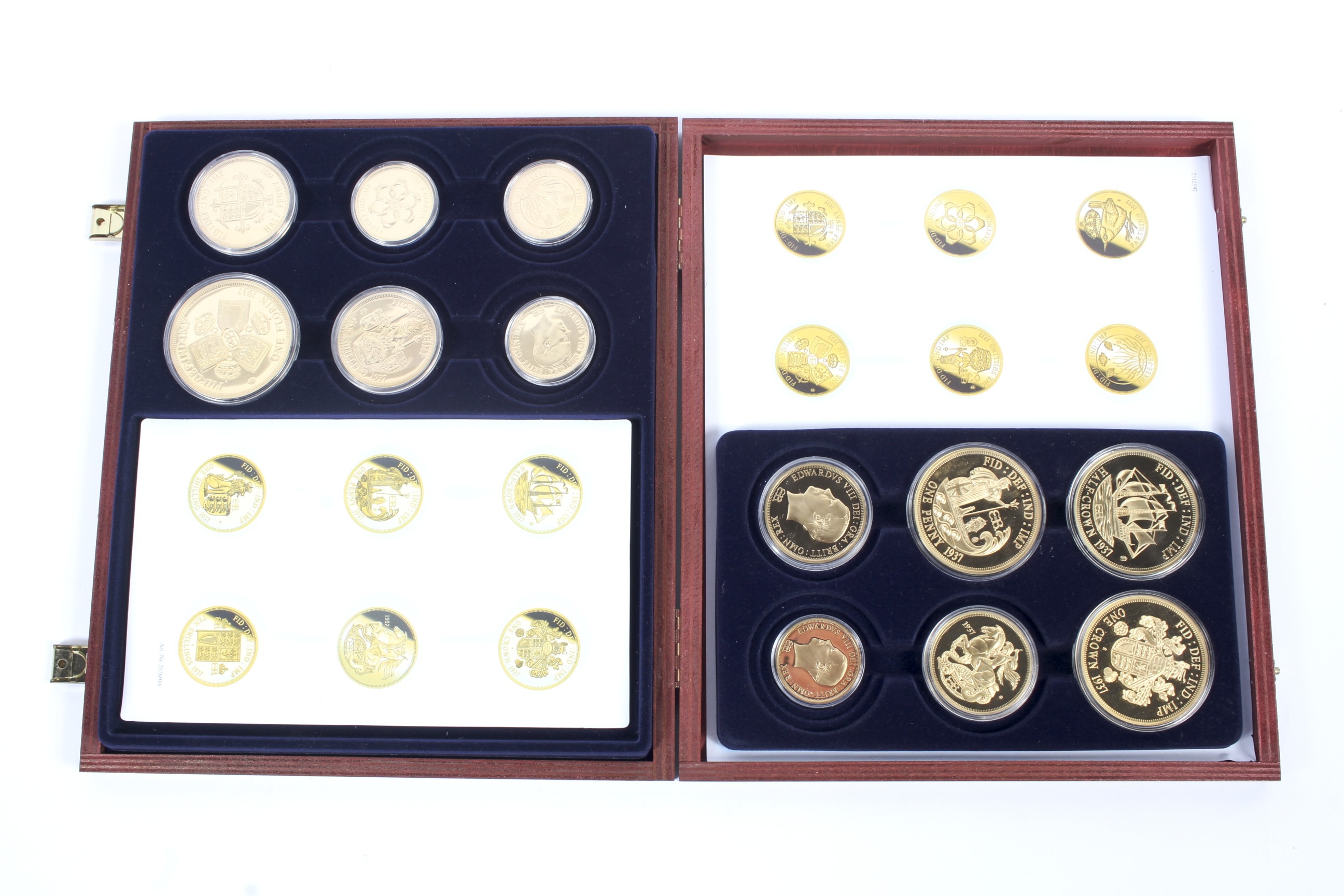 A fantasy set of twelve Edward VIII coin