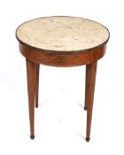 An Edwardian Sheraton Revival marble top