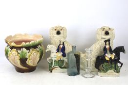 A group of 19th century English pottery.