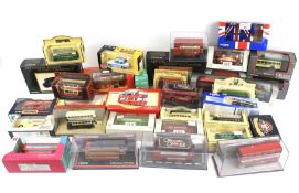 A collection of over thirty assorted diecast model buses. Including Matchbox, Corgi and Lladro, etc.