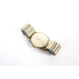 Gentleman's Accurist gold plated and stainless steel cased wristwatch on expanding bracelet