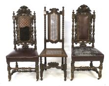 Selection of four chairs.