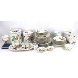 A Royal Worcester Evesham dinner set with sets of four plates and bowls, etc.